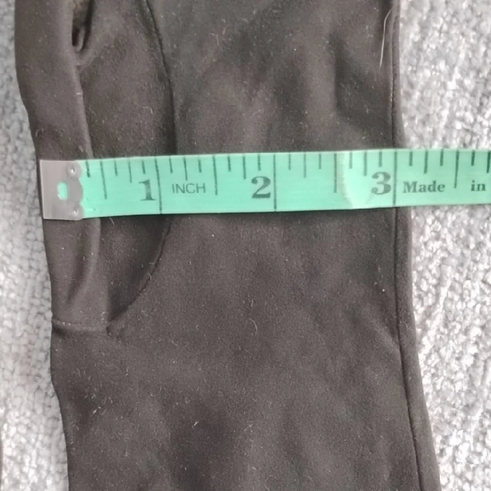 Michel Swiss Black Gloves with Silver Detailing.Made In France